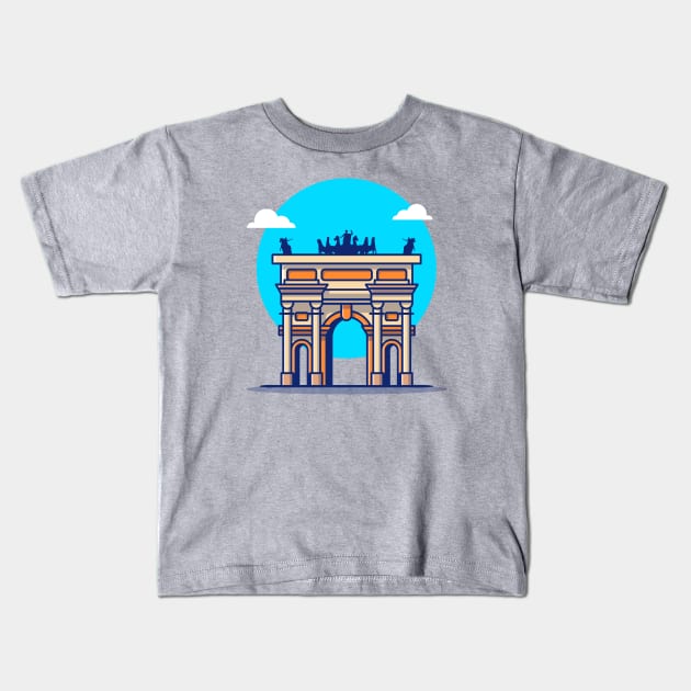 Arco Della Pace Kids T-Shirt by Catalyst Labs